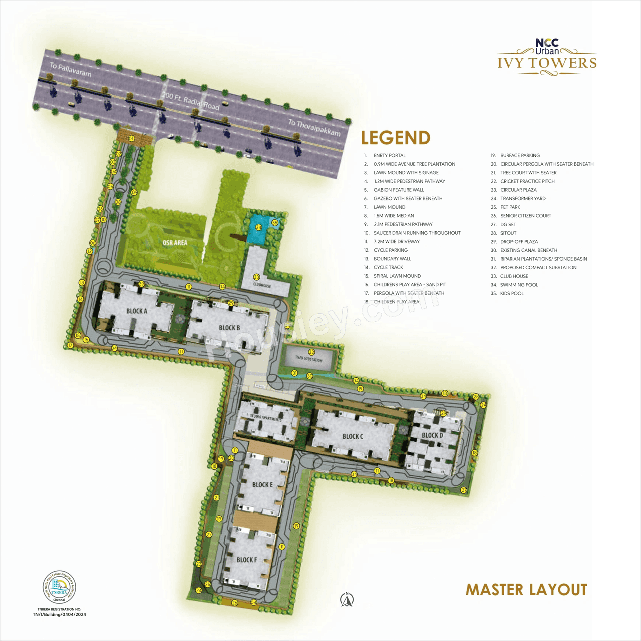 NCC Urban Ivy Tower Master Plan