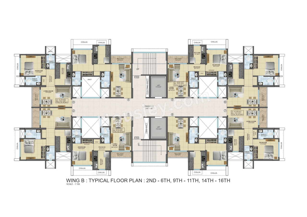Panchratna Sapphire Floor plan 1