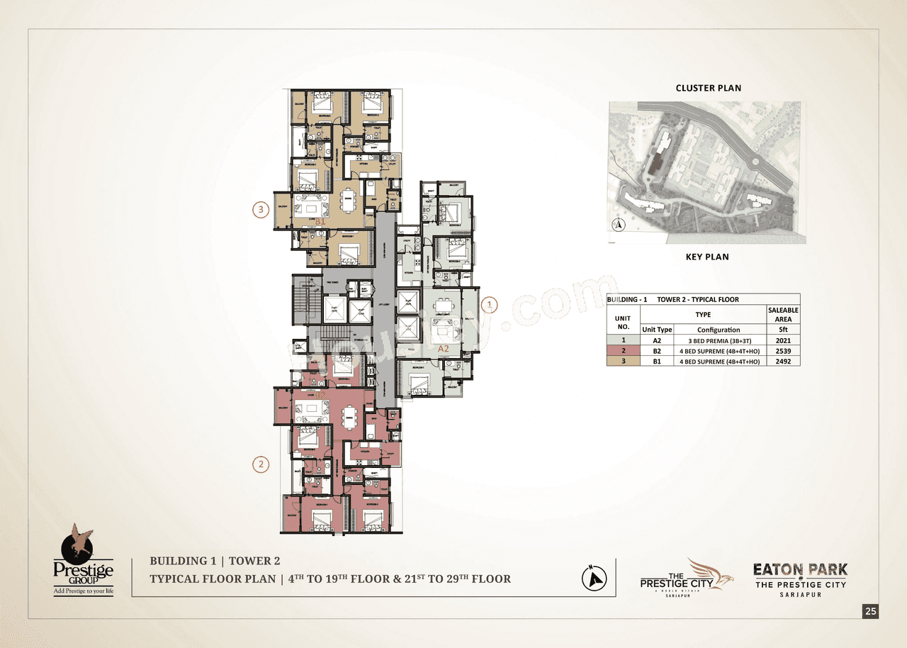 Prestige Eaton Park Floor plan 2