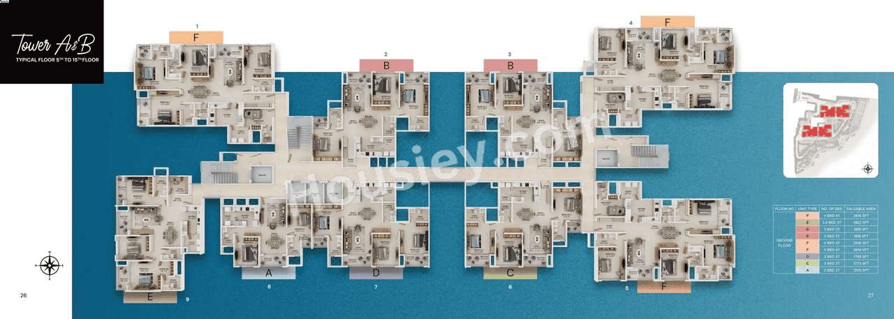 Prestige Somerville Floor plan 1