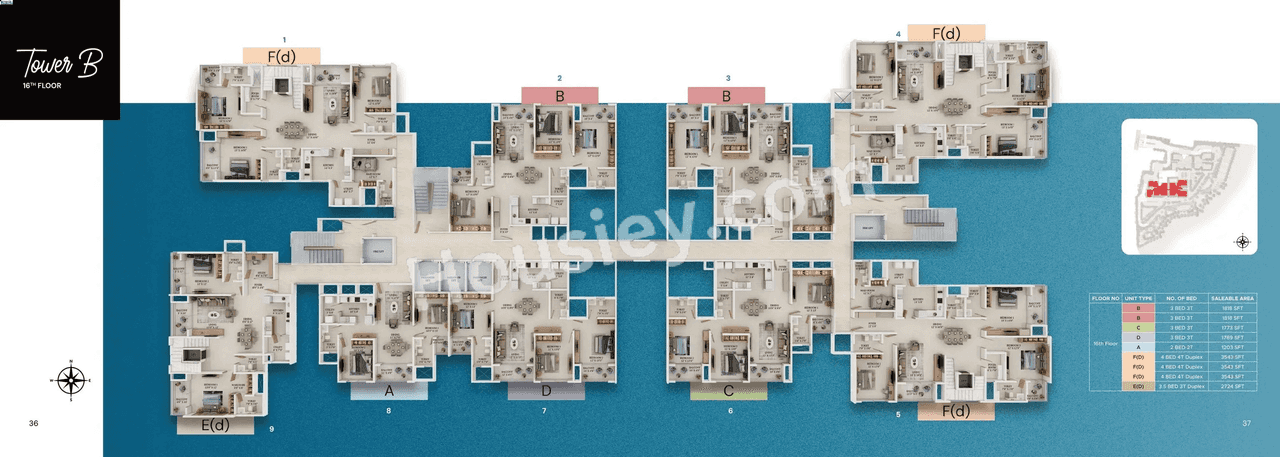 Prestige Somerville Floor plan 5