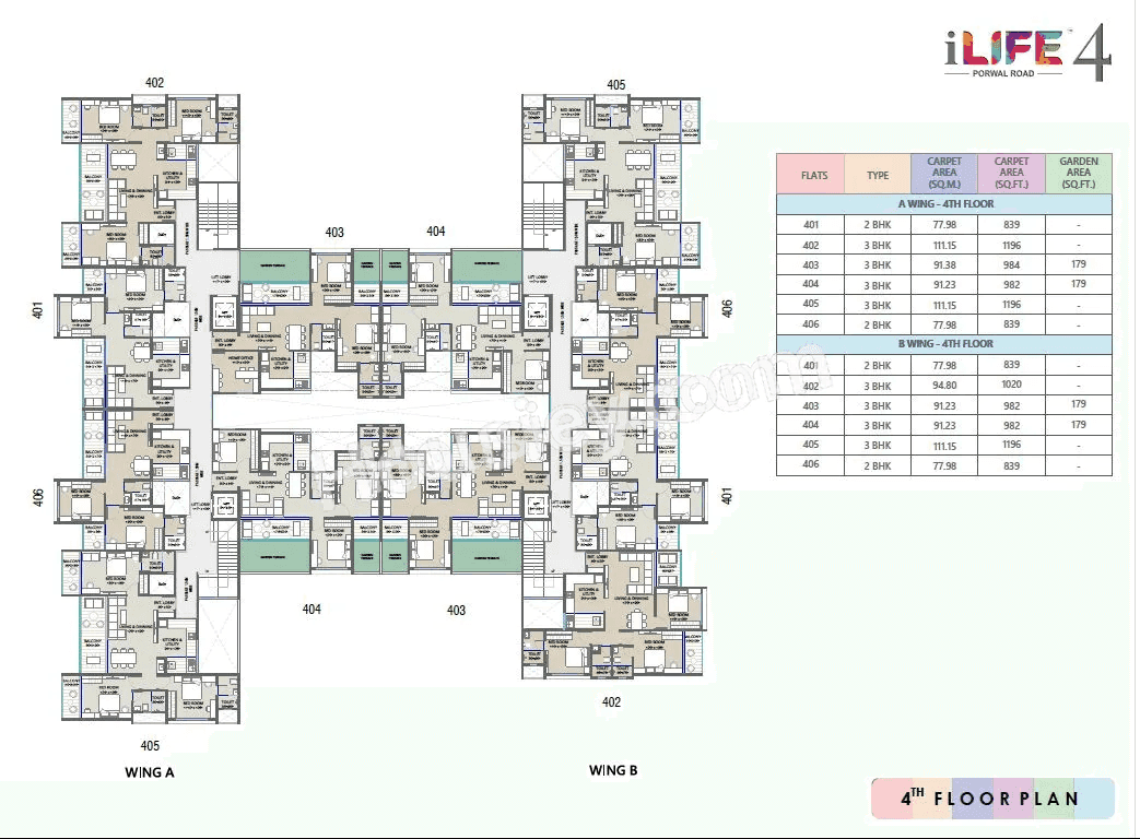 Pristine iLife 4 Floor plan 1
