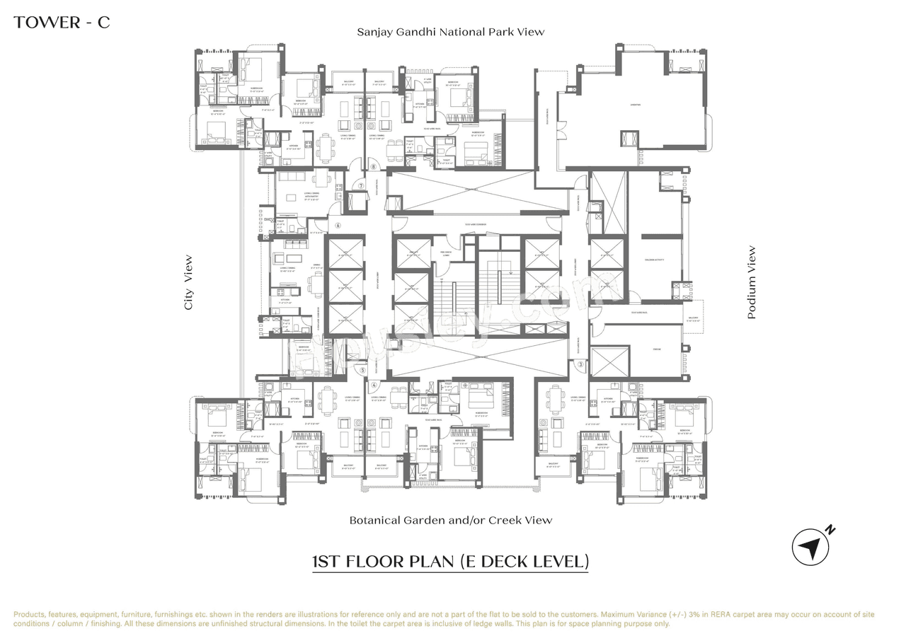 Purvankara Thane Floor plan 1