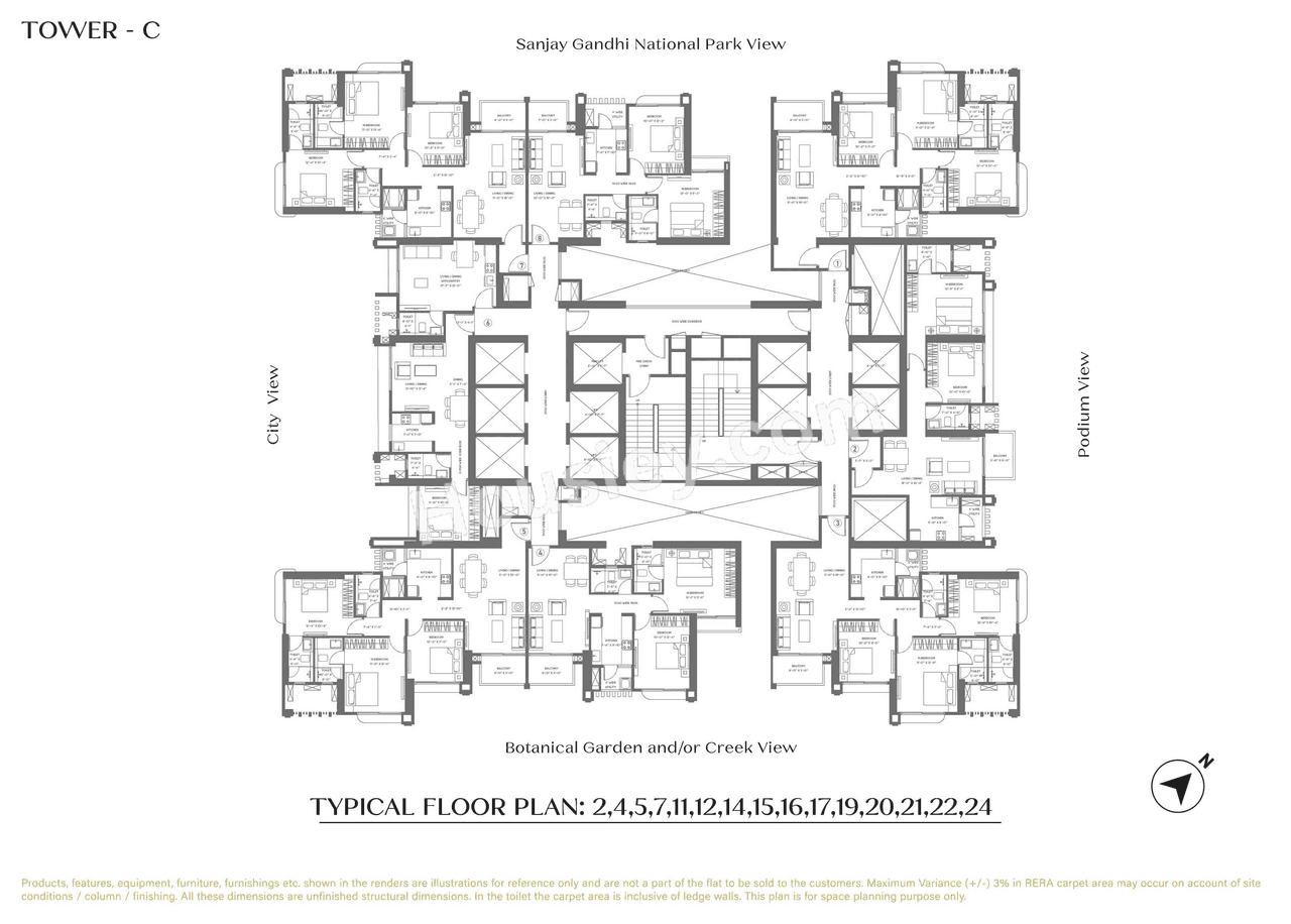 Purvankara Thane Floor plan 2