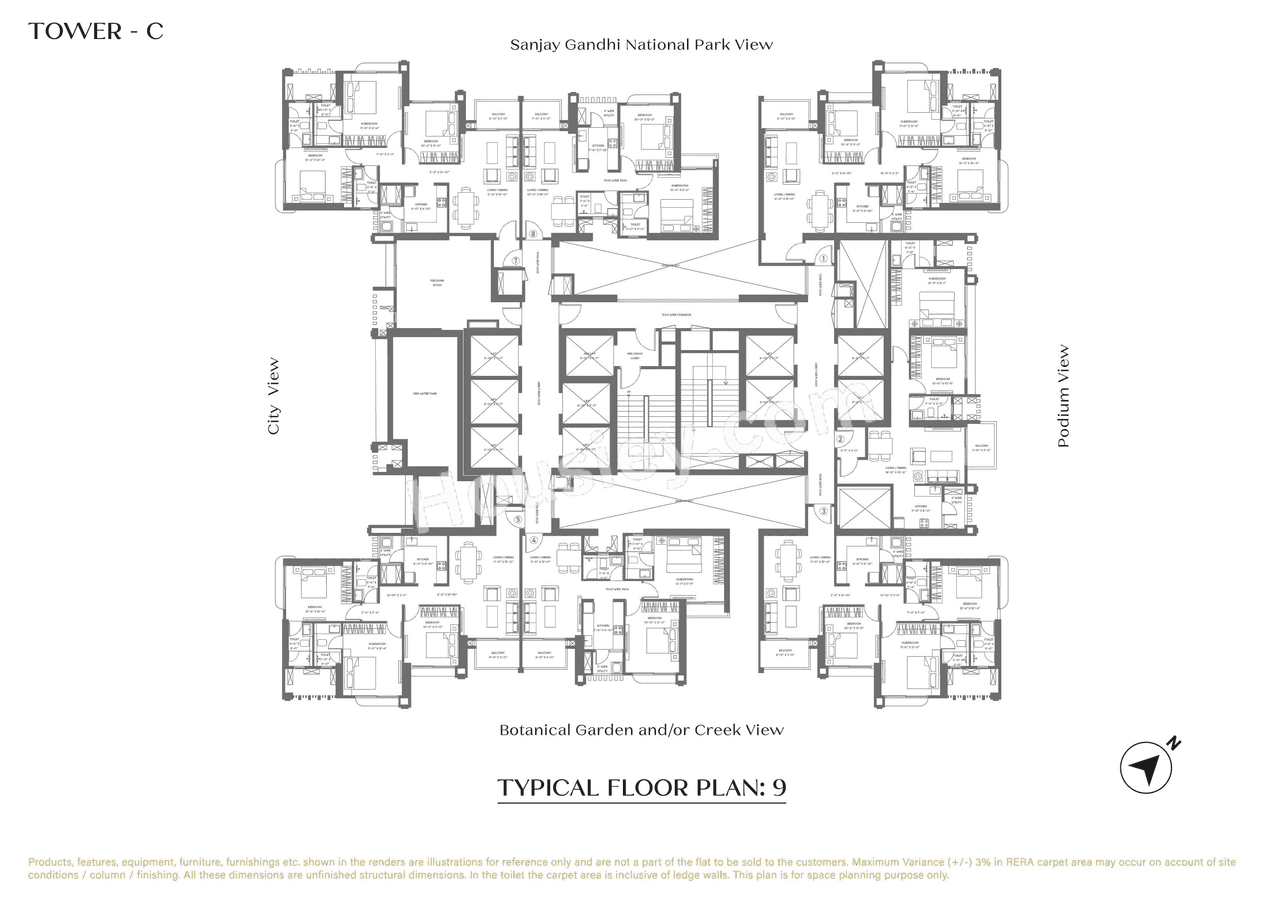 Purvankara Thane Floor plan 5