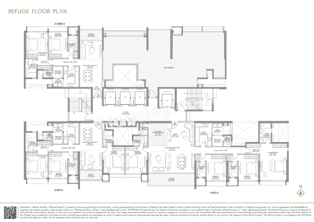 Raheja Amaltis Floor plan 1