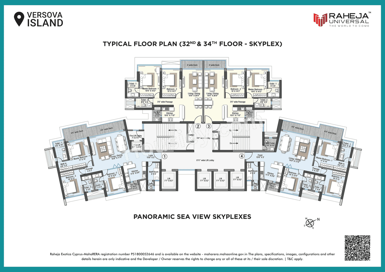 Raheja Versova Island Floor plan 9