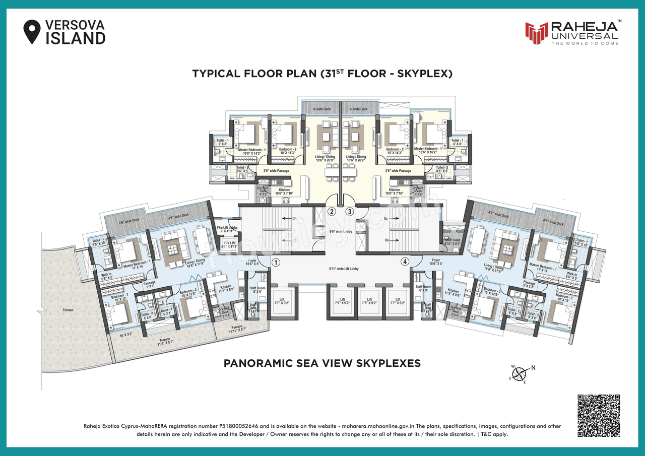 Raheja Versova Island Floor plan 10