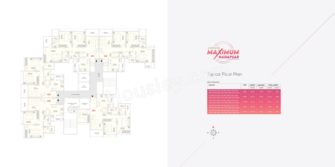 Ravima Newton Homes Mundhwa Floor Plan