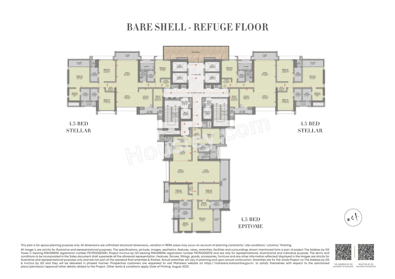 Raymond Invictus by GS Pokharan Road Floor plan 3
