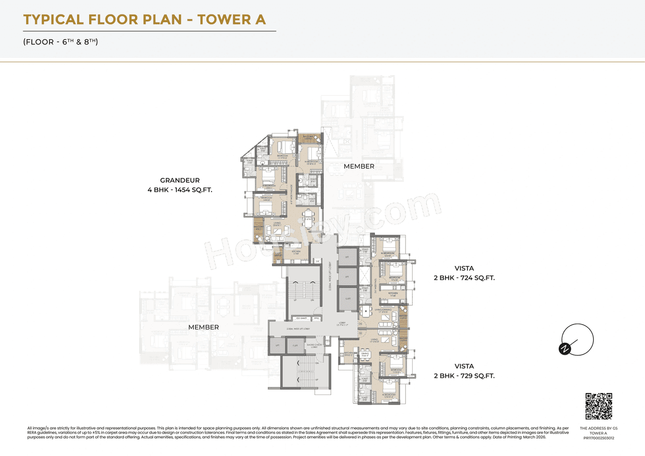 Raymond The Address By GS Sion Floor plan 1
