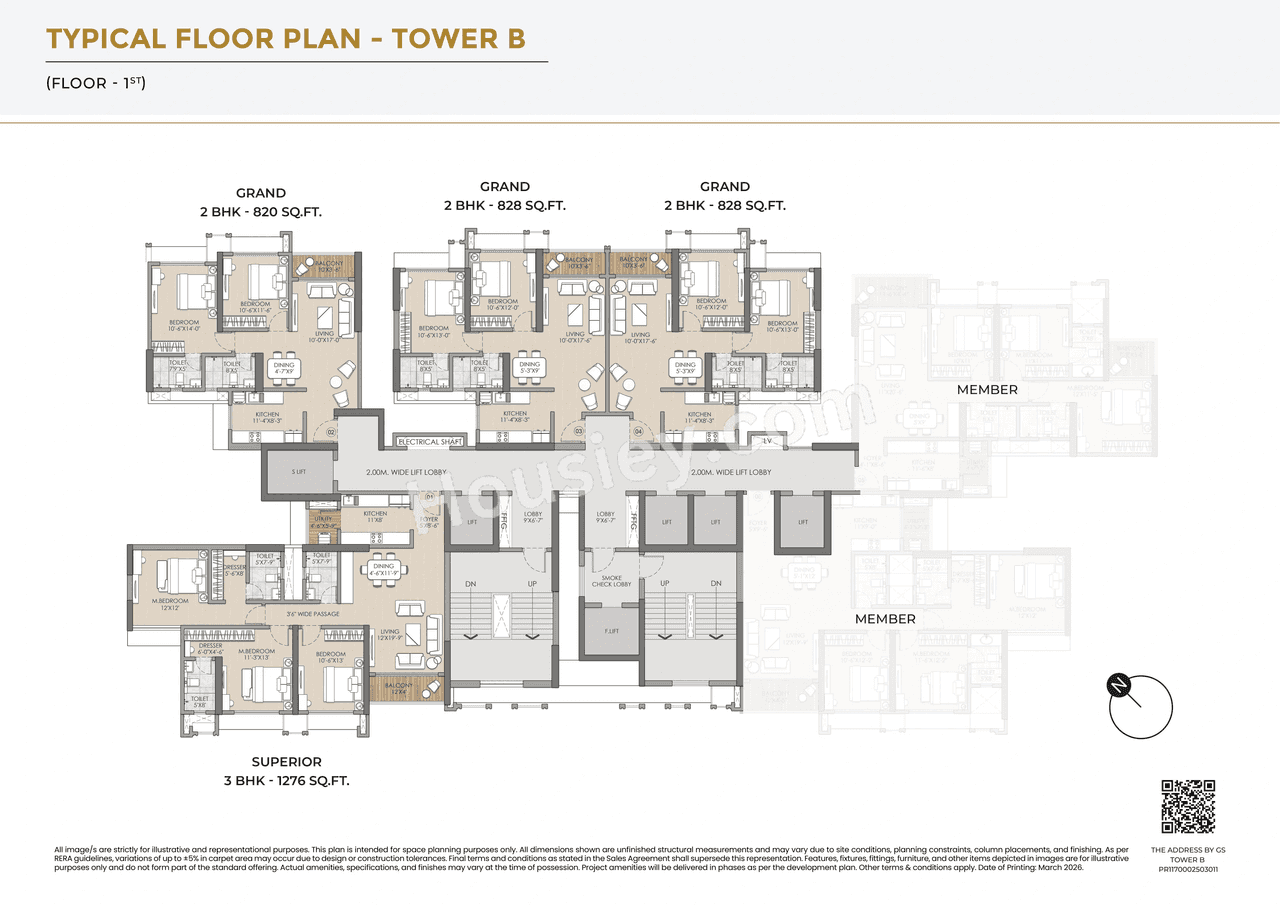 Raymond The Address By GS Sion Floor plan 2