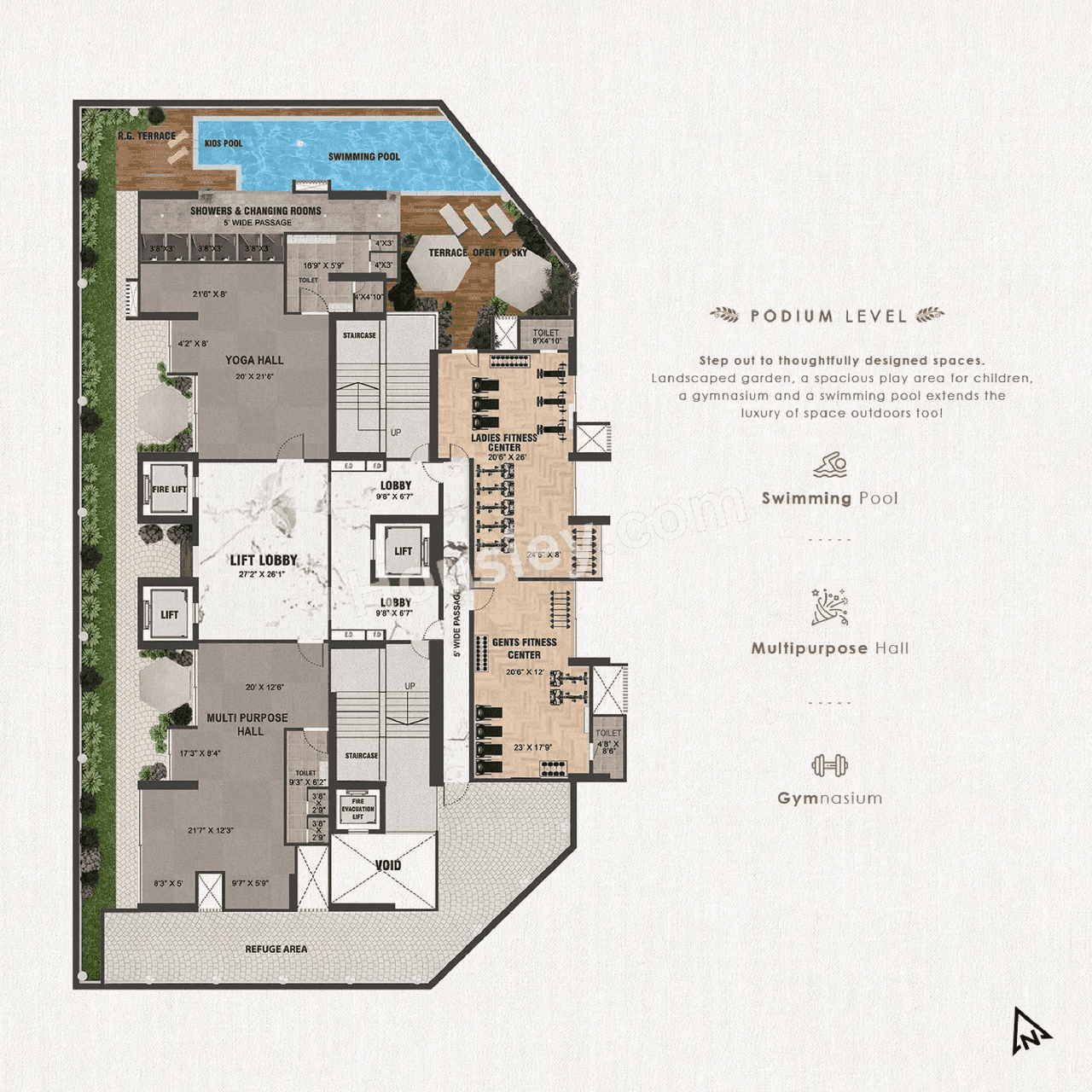 Redstone Azara Residences Floor plan 2