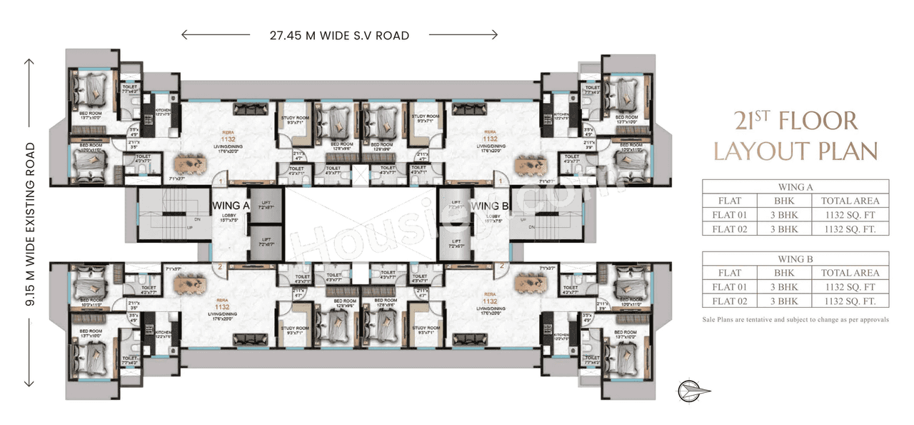 Rishabraj Emerald Floor plan 1