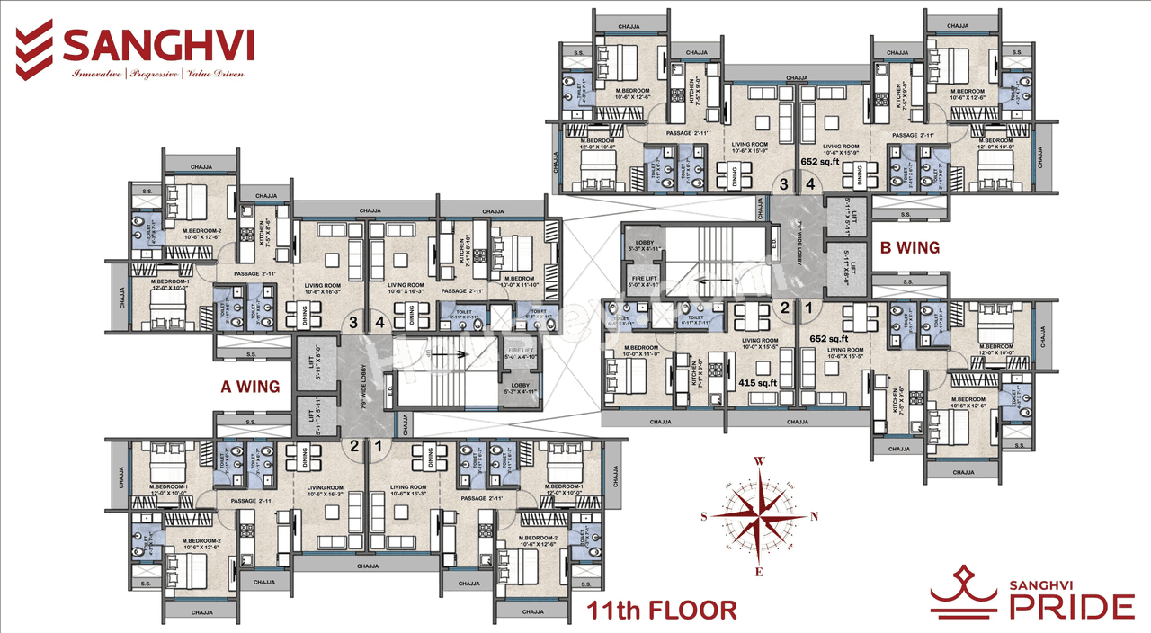 Sanghvi Pride Floor plan 2