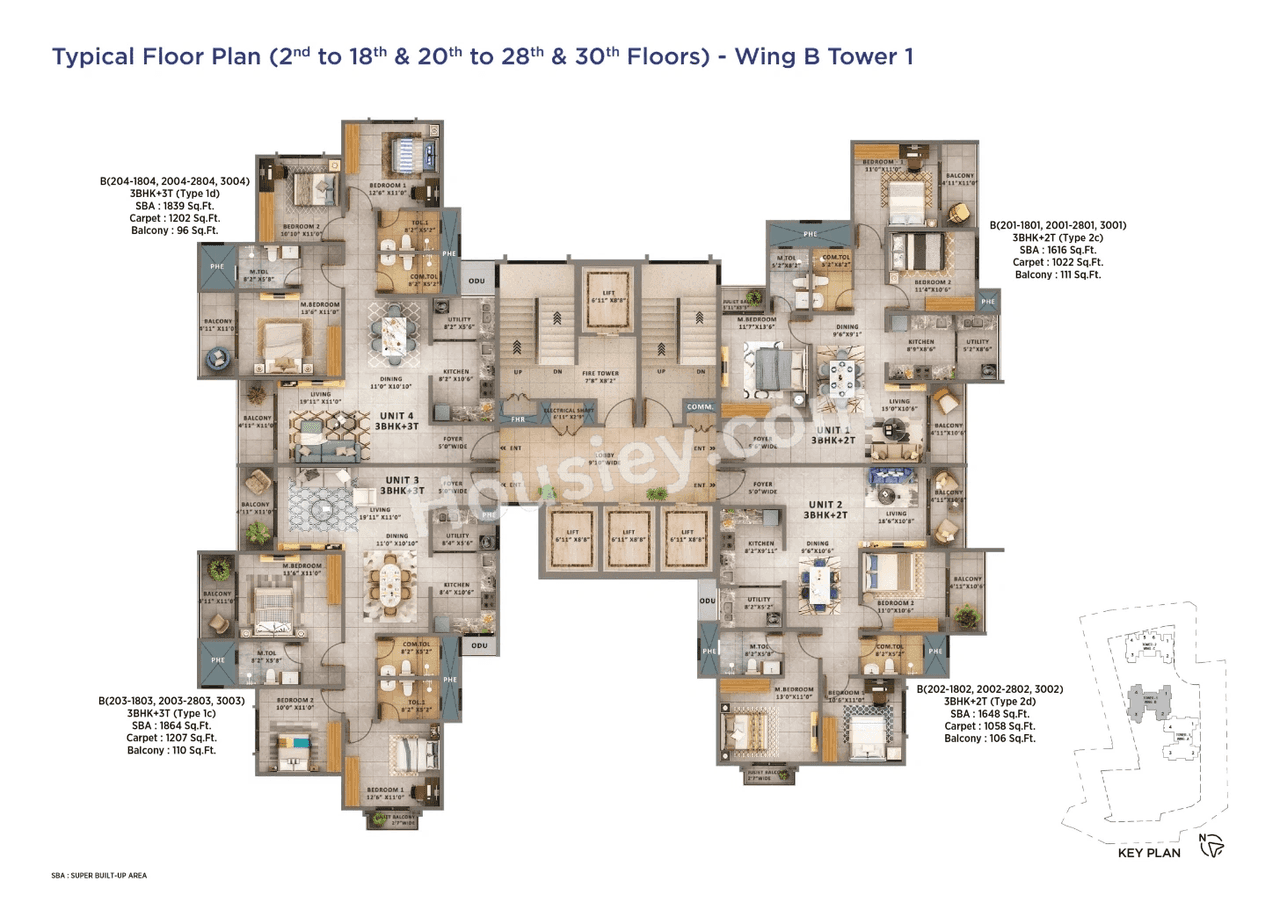 Sattva Forest Ridge Floor plan 4