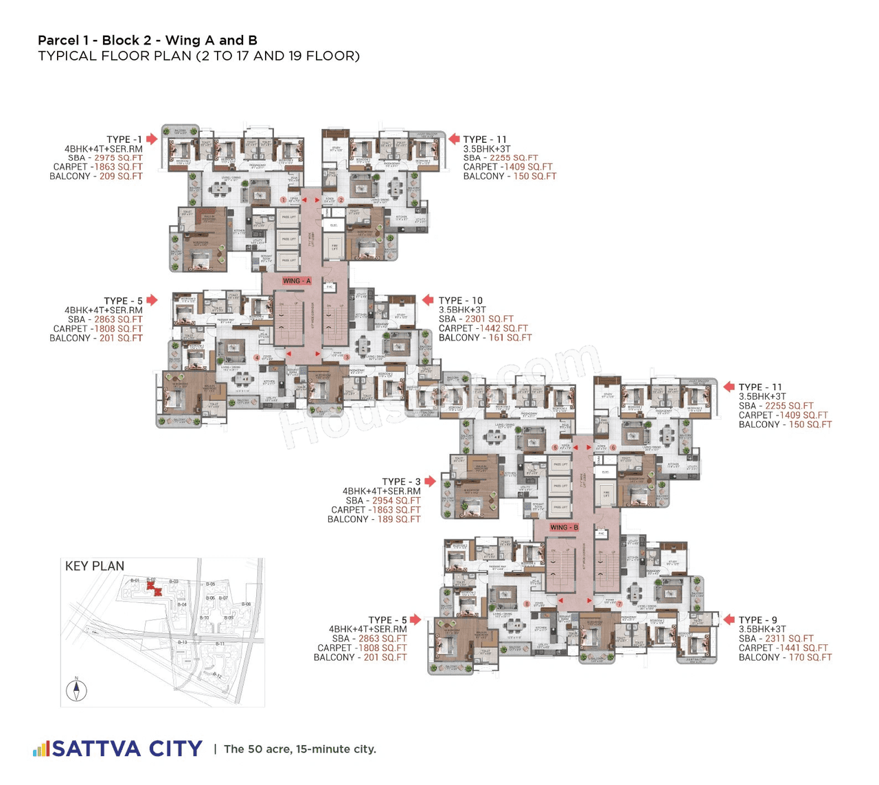 Sattva Hamlet Floor plan 2