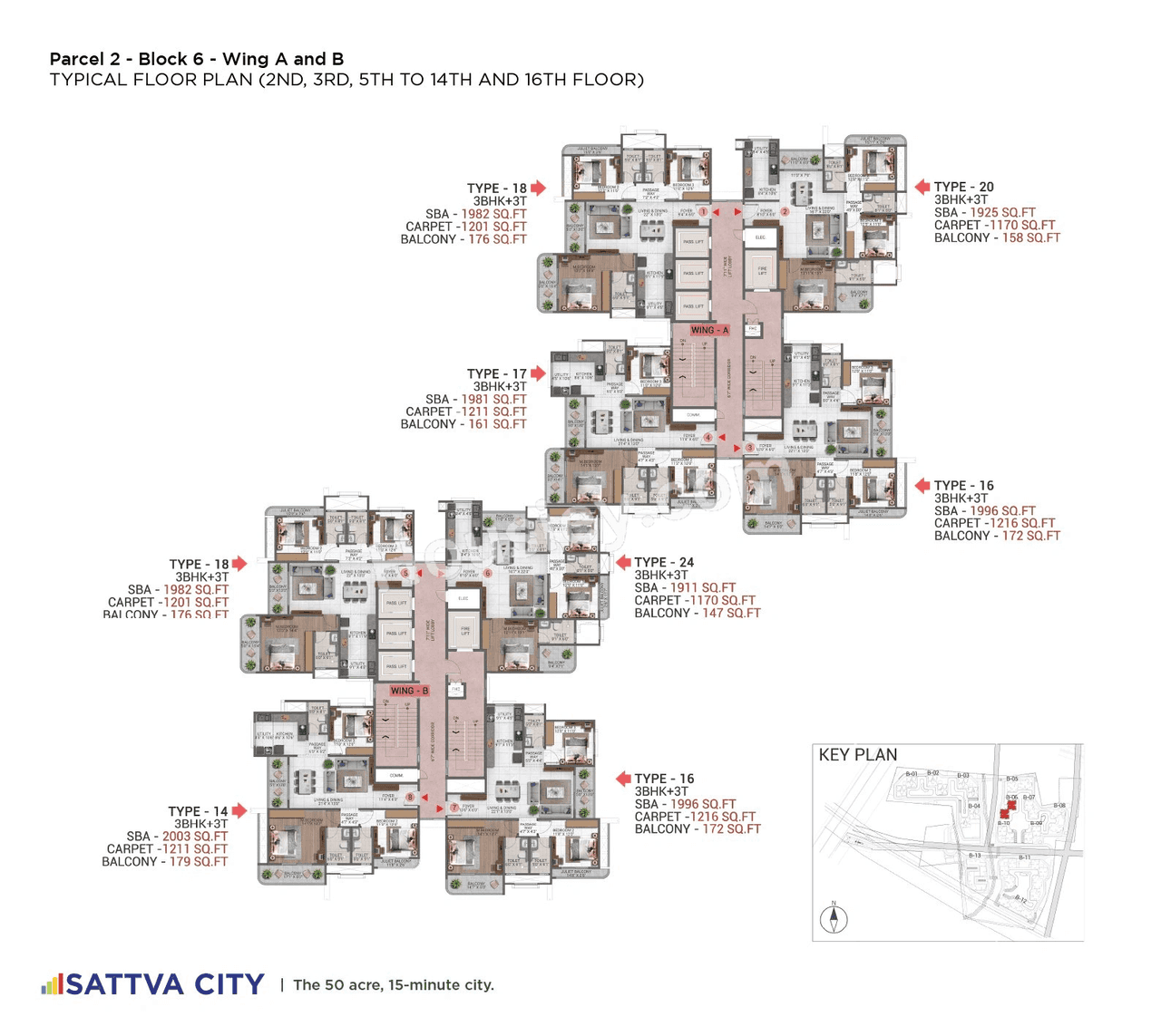 Sattva Hamlet Floor plan 6
