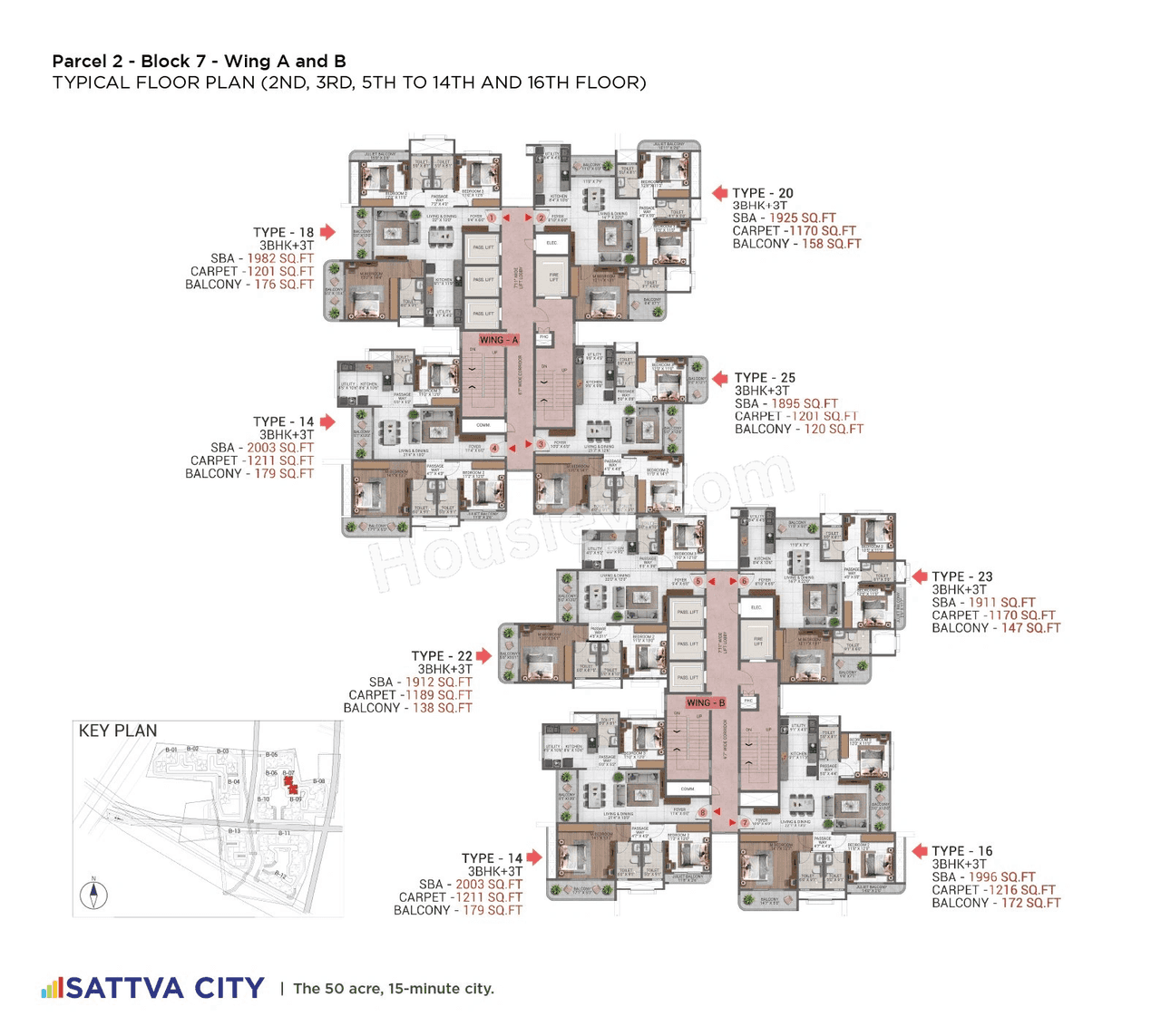 Sattva Hamlet Floor plan 7