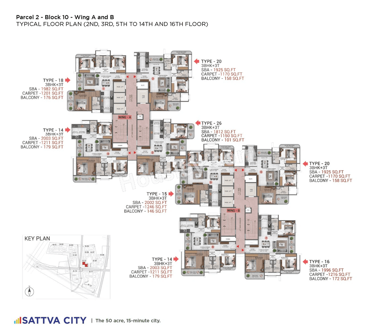 Sattva Hamlet Floor plan 10