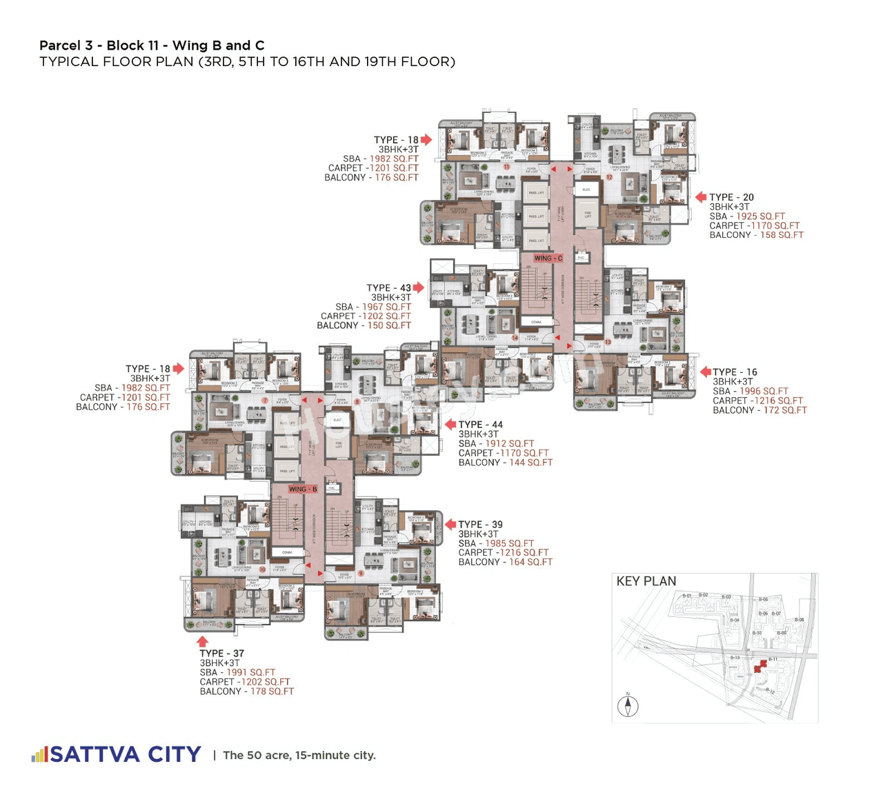 Sattva Hamlet Floor plan 12
