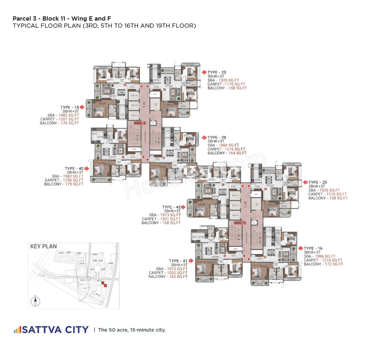 Sattva Hamlet Floor plan 13