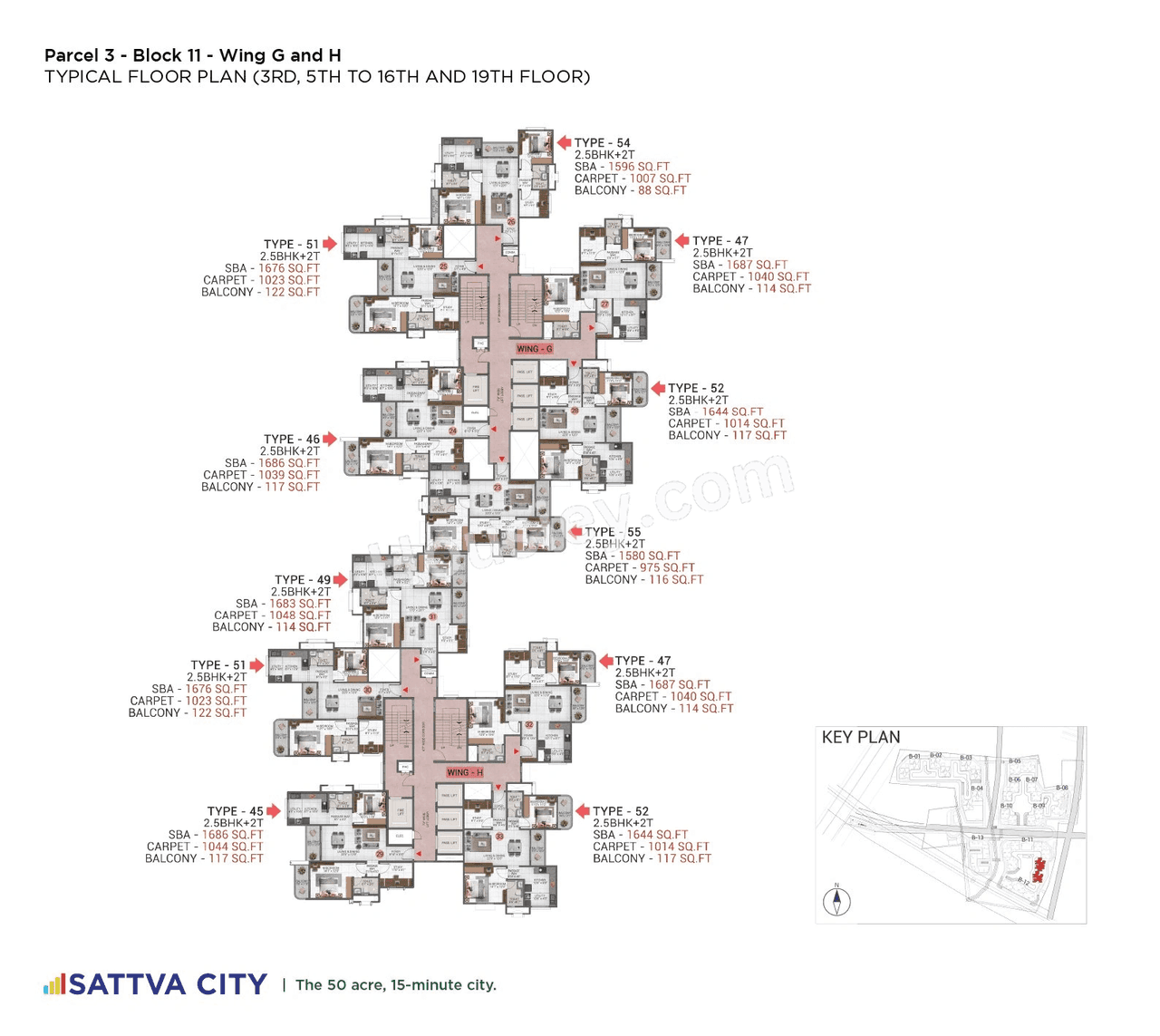Sattva Hamlet Floor plan 15