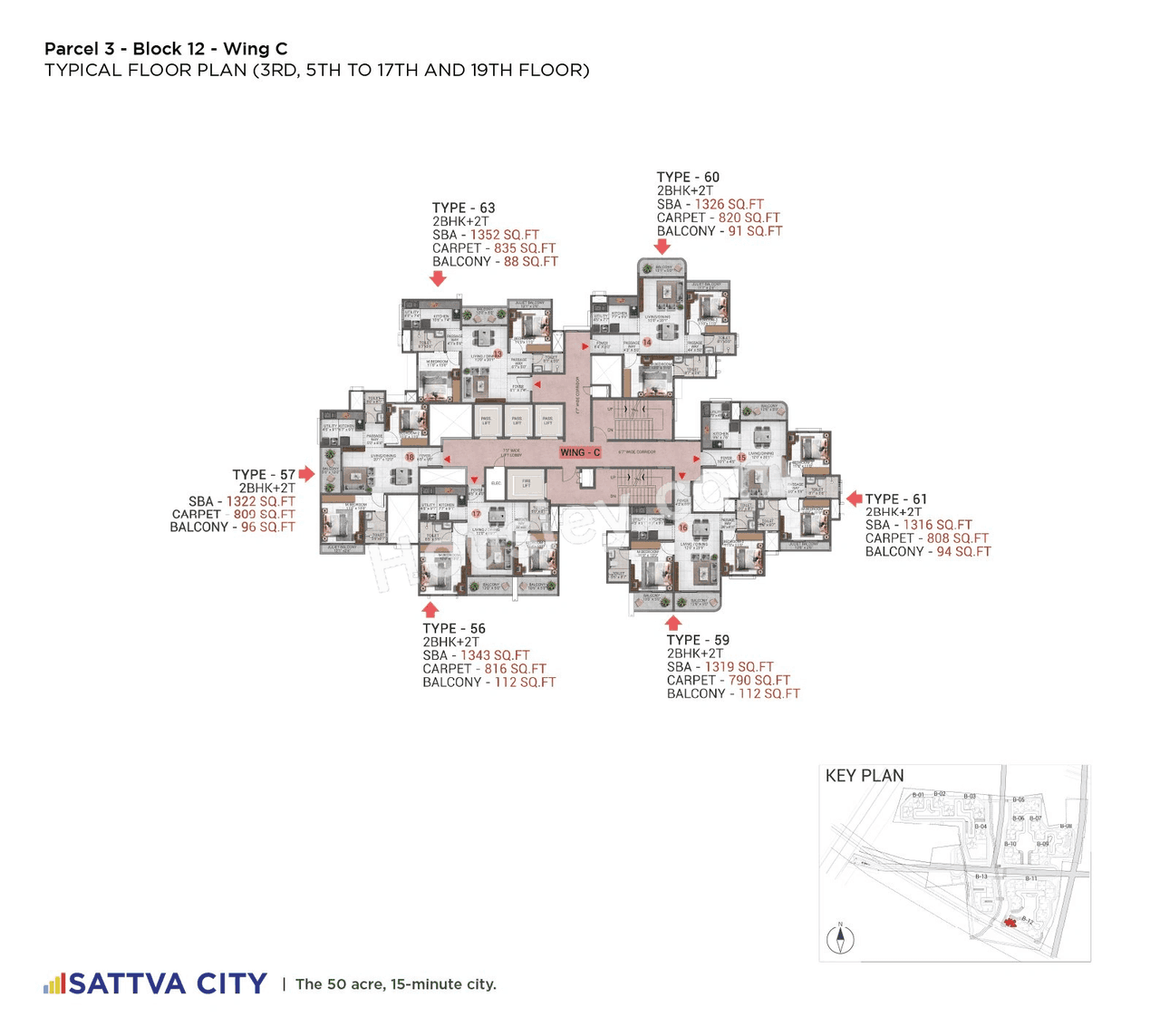 Sattva Hamlet Floor plan 17