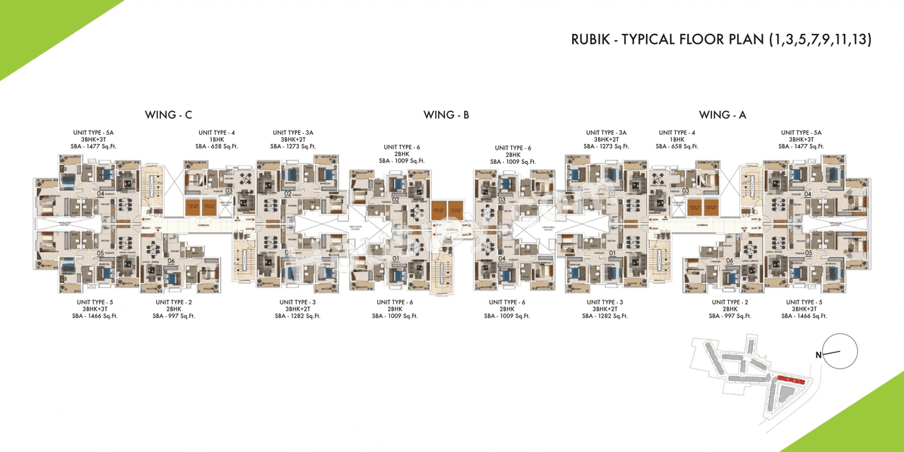 Sattva Park Cubix Floor plan 8