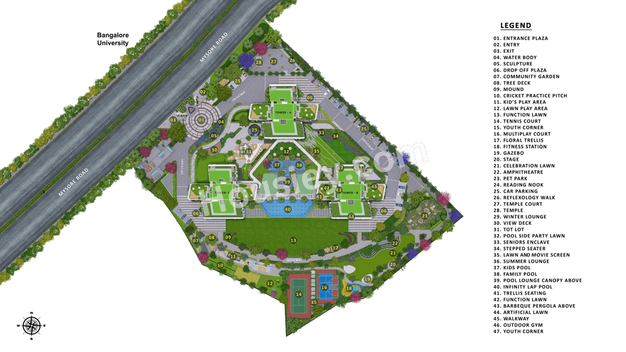 Sattva Trinity Master Plan