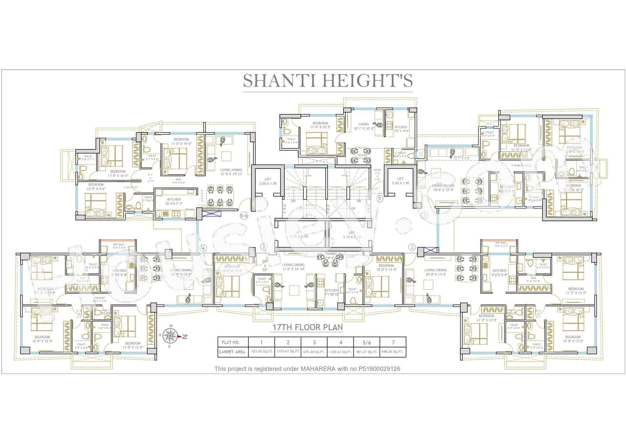 Shanti Heights Floor plan 1