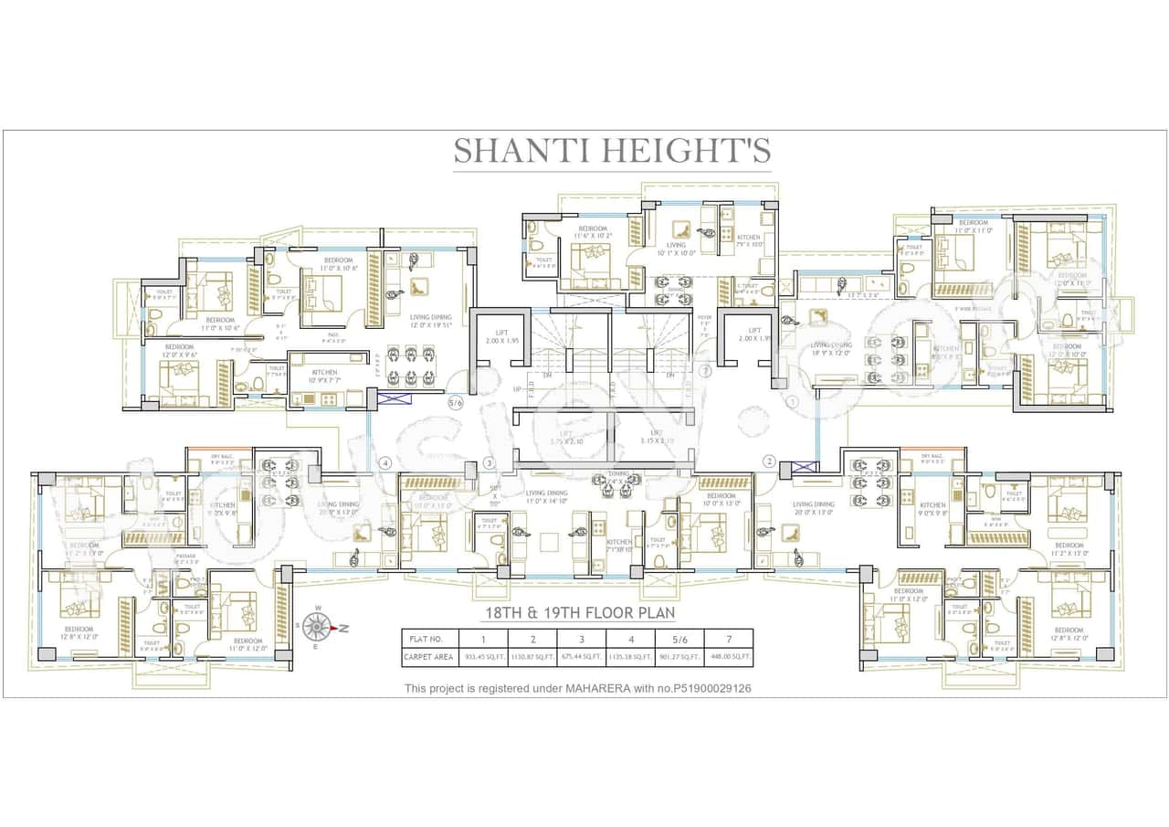 Shanti Heights Floor plan 2