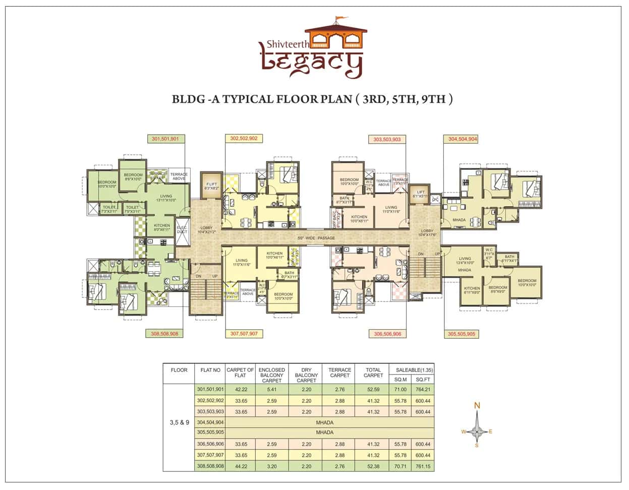 Shivteerth Legacy Floor plan 3