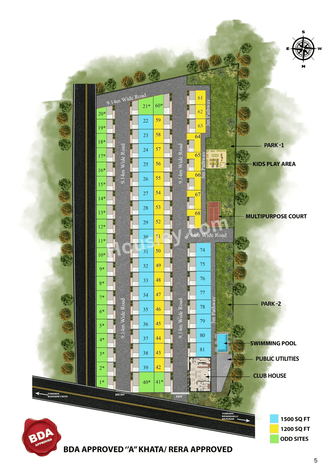 SLN Nidhi Palms Floor Plan