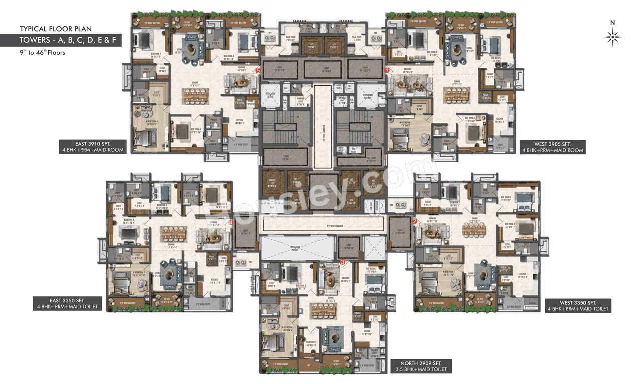 SSI Fortune Suraj Bhan Grande Floor plan 2