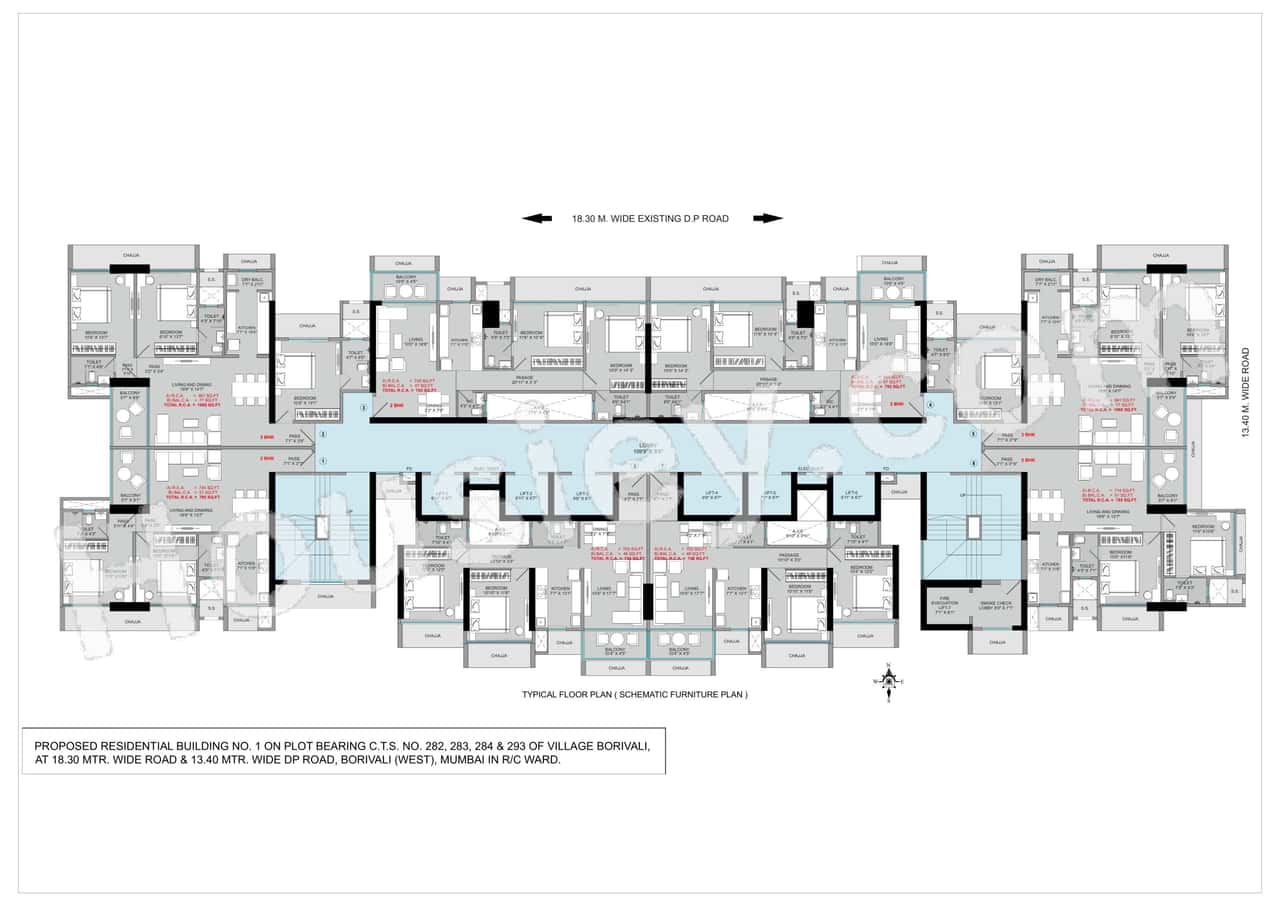 Sumit Sky World Floor Plan
