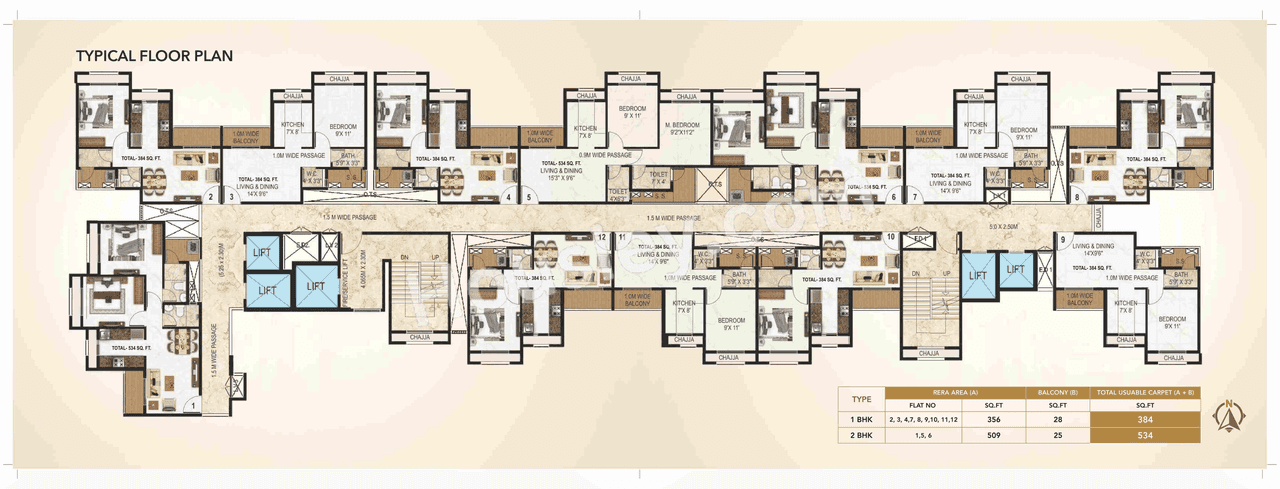 Today Global Saubhagyam Floor plan 3