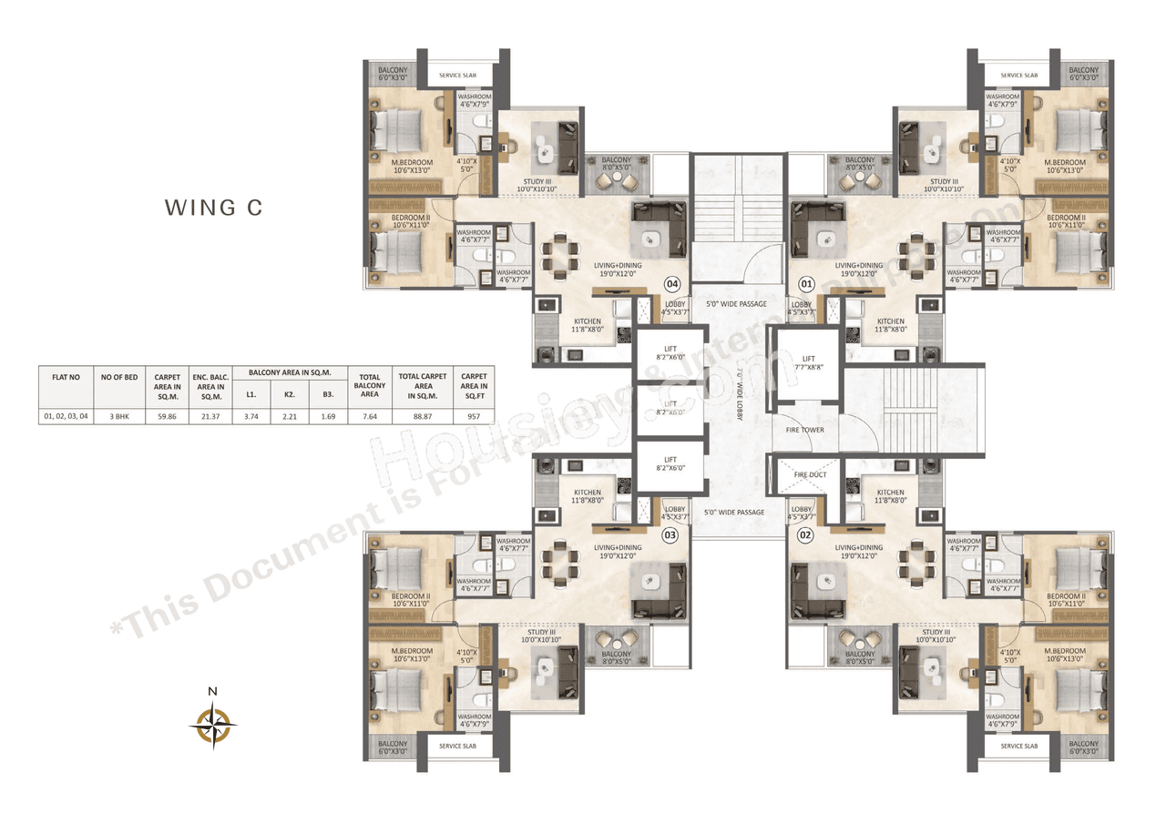V One Floor plan 1