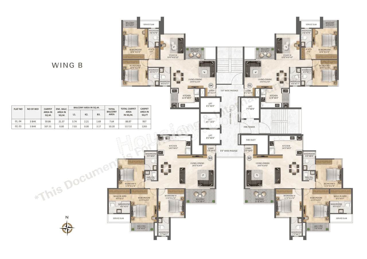 V One Floor plan 2
