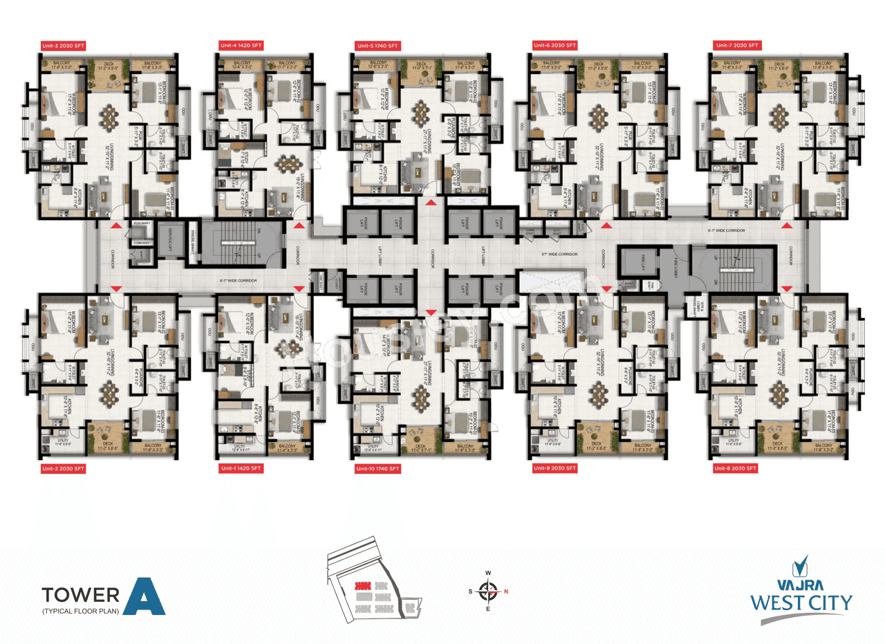 Vajra West City Floor plan 1