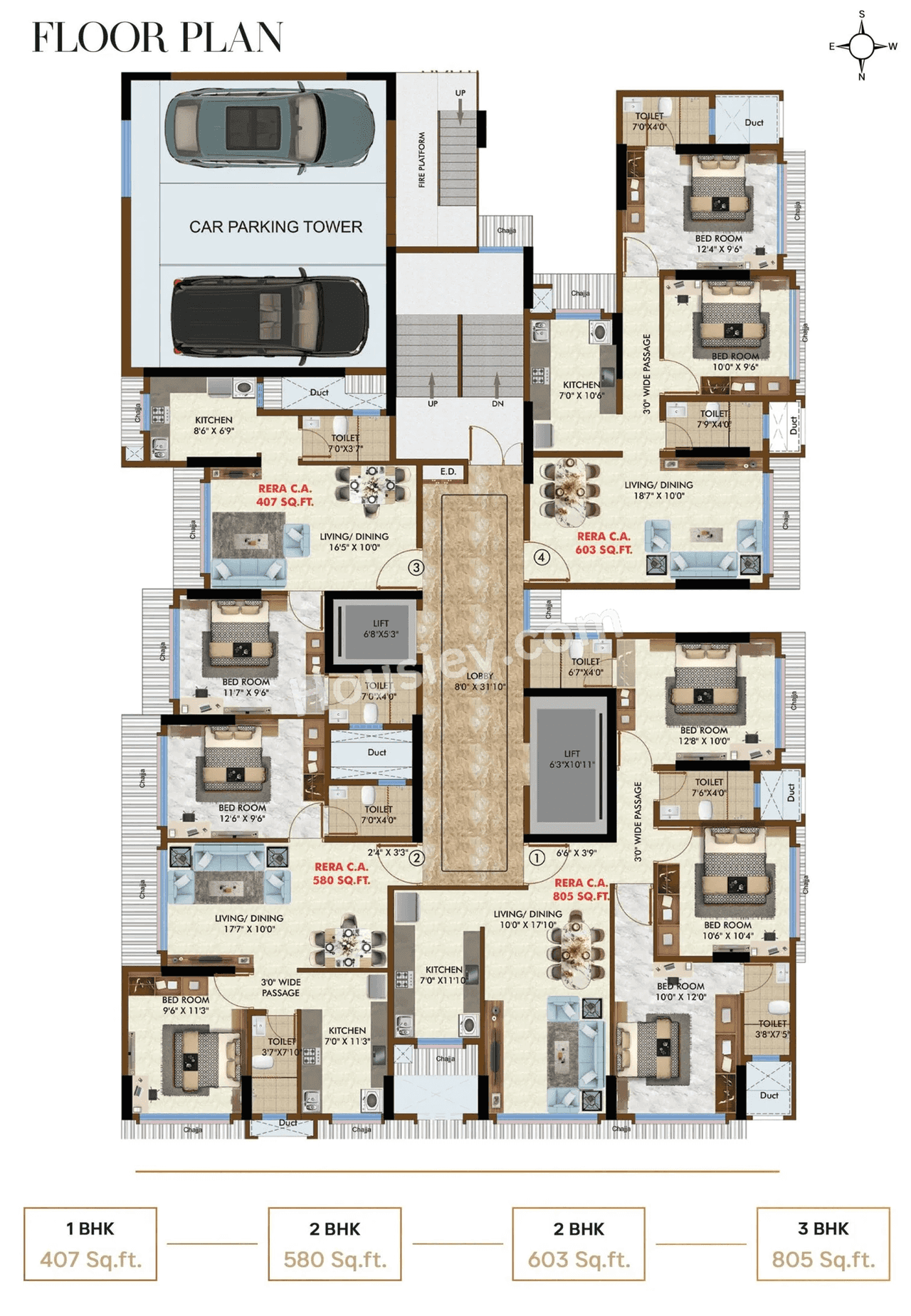 Vitrag Sukhsagar Heights Floor Plan