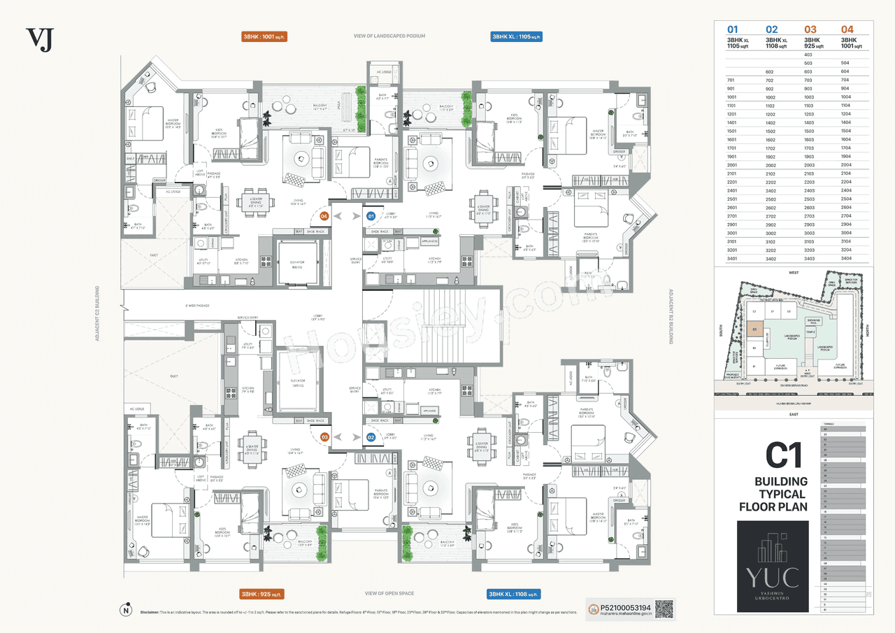 VJ Yashwin Urbo Centro Floor plan 14