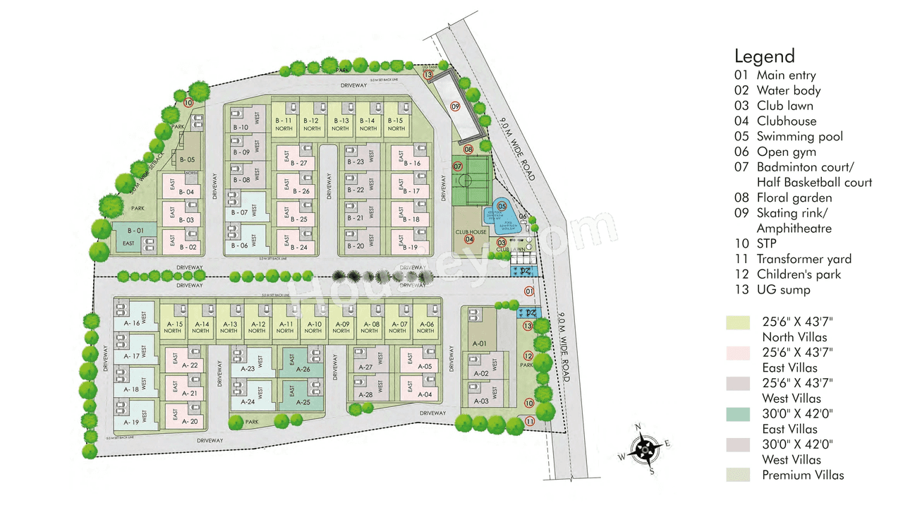 VSPR Bhuvana Boulevard Floor Plan