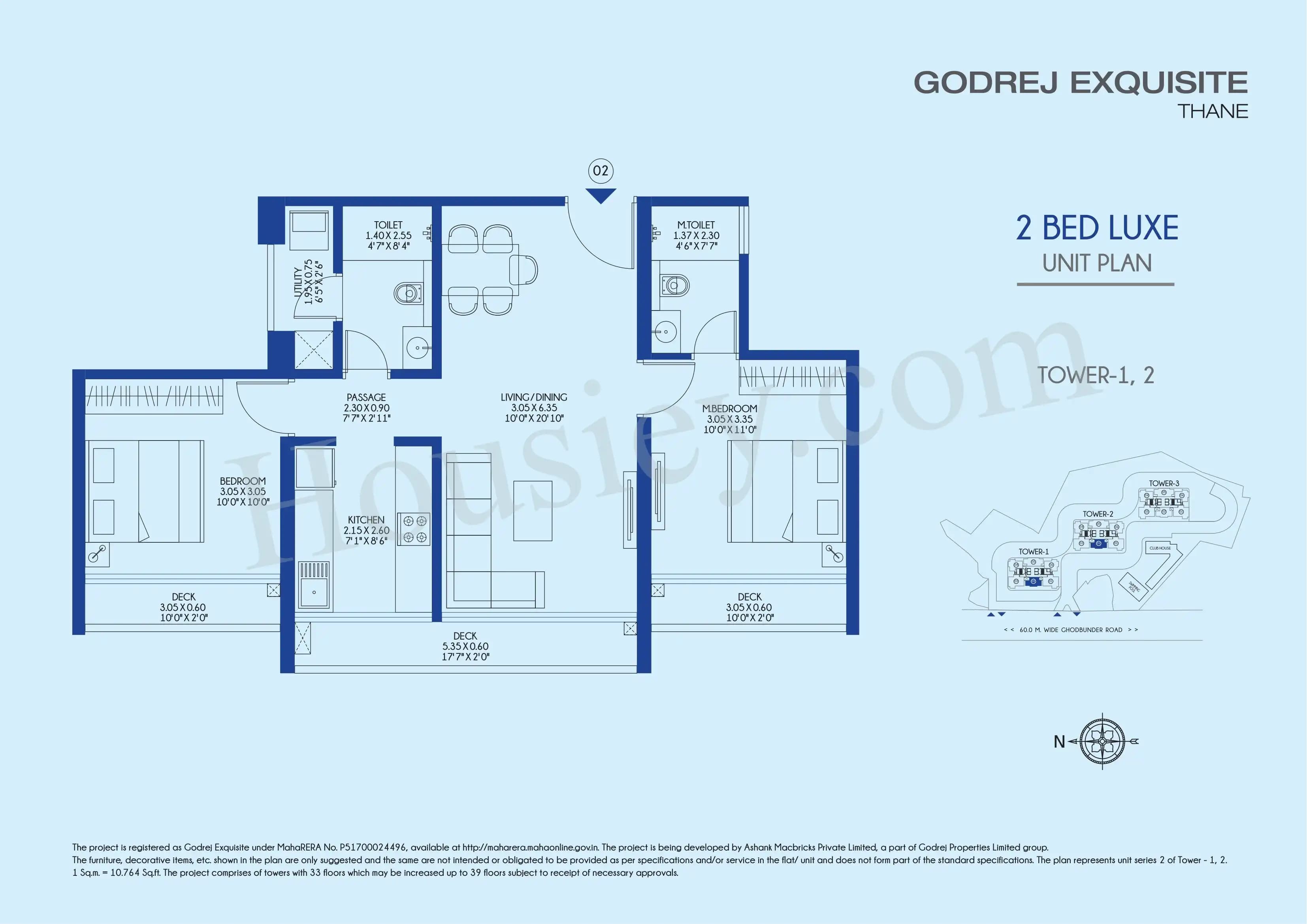 Unit plan - 655 sq.ft.