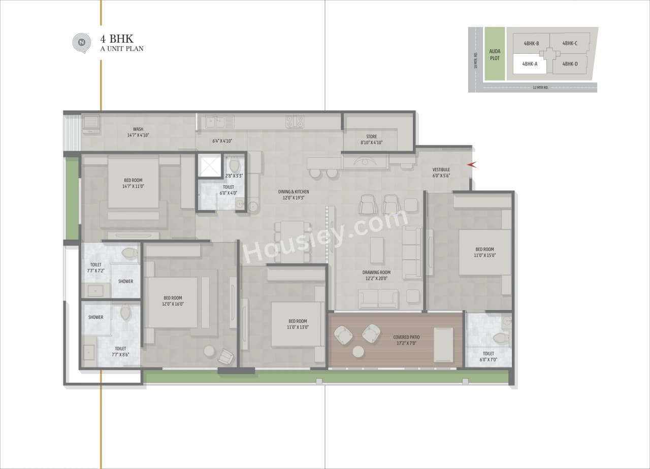 Unit plan - 1911 sq.ft.