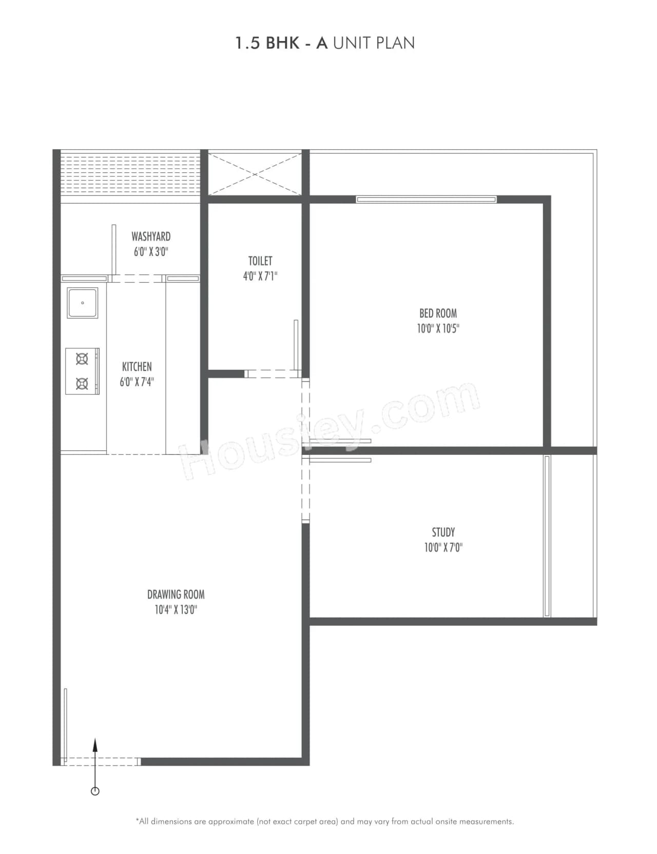 Unit plan - 426 sq.ft.