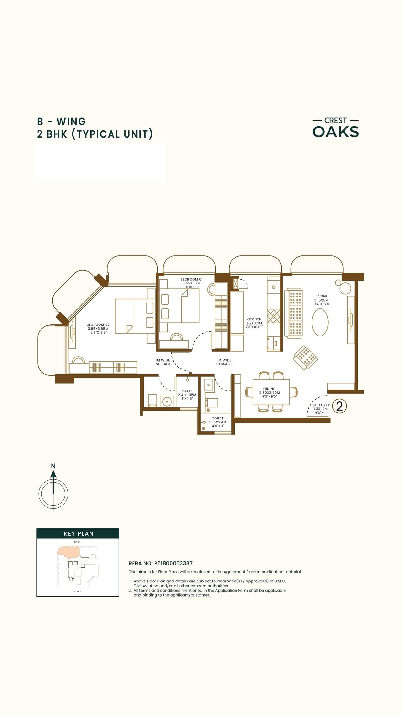 Unit plan - 717 sq.ft.