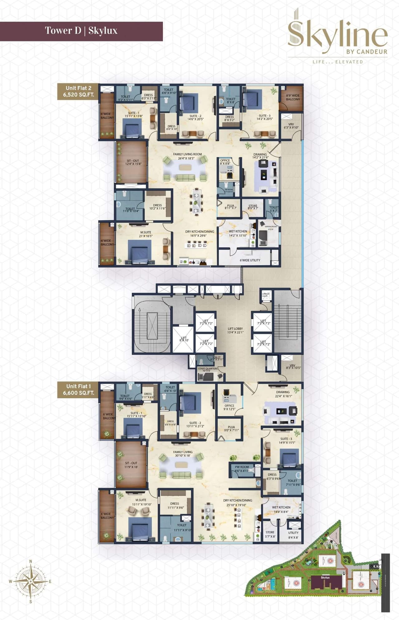 Unit plan - 4564 sq.ft.