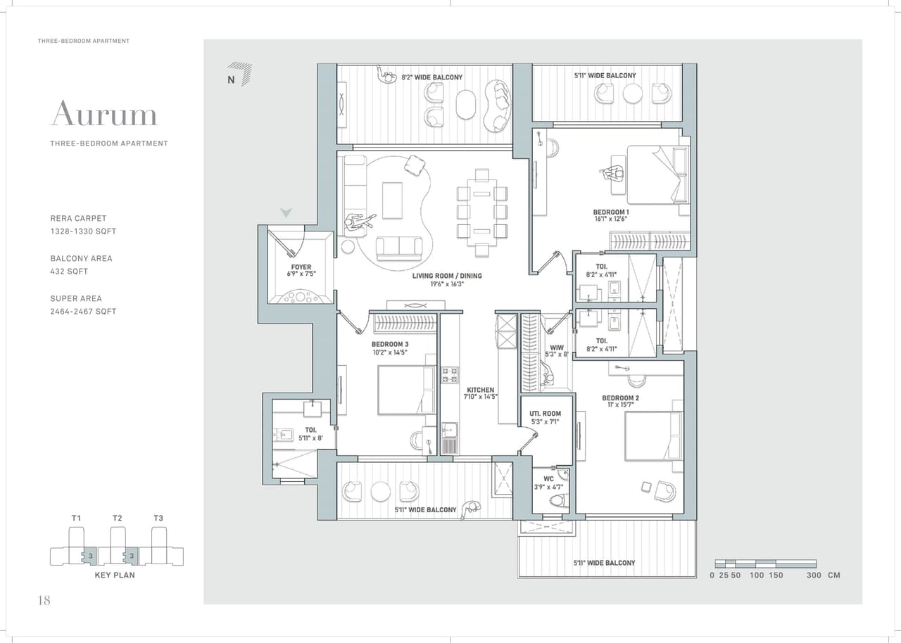 Unit plan - 1328 sq.ft.