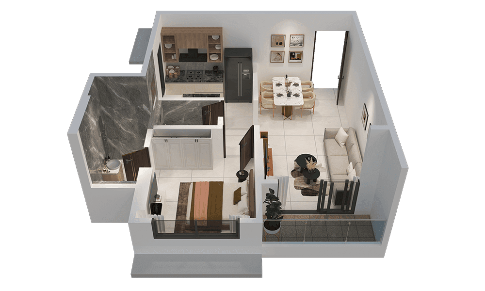 Unit plan - 475 sq.ft.